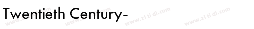 Twentieth Century字体转换
